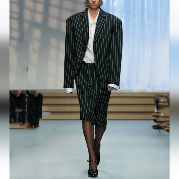 Jil Sander Runway Black Heeled Mule Ankle Strap Shoes - Picture 13 of 14